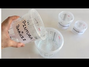 How to mix 2K paint or varnish (2 components)