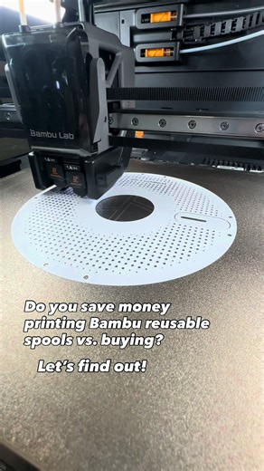 The Bambu Lab filament with spool has been sold out in most colors, so I ended up with a ton more refills than spools. I decided to print the exact reusable spool Bambu Lab provides, and it came out beautiful! However, it took 10 hours of printing and 210g of filament (~$4 cost). I do suggest buying them from Bambu Lab with filament (if they are in stock). Note: There definitely are other reusable spool STL files out there, which use less filament, but I wanted to use the exact one Bambu uses, s