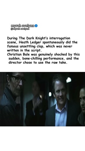 Heath Ledger Improvised Joker’s Creepy Clap In Interrogation Scene #batman #improvisation