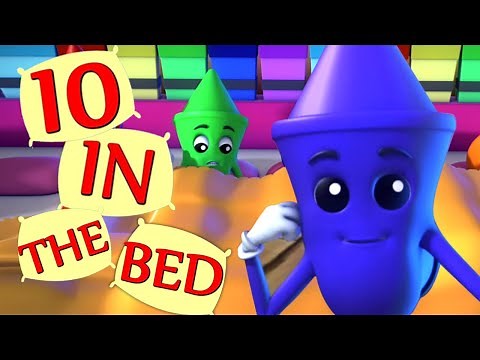 dix dans le lit | chansons pour enfants | rimes de bébé | Ten In The Bed | Numbers Song 1 To 10