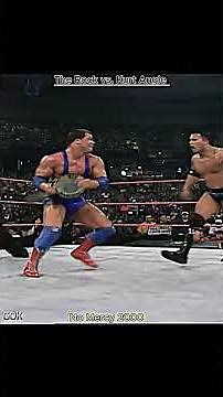 The Rock vs. Kurt Angle No Mercy 2000 #wwewrestler #wwe