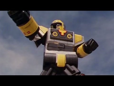 Power Rangers Time Force - Movie Madness - Megazord Fight - Transwarp Megazord - (Movie Dimension)