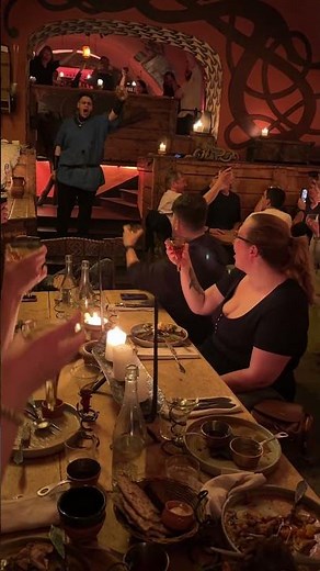 A real Viking restaurant!! ⚔️ Add this to your list for a unique experience 🇸🇪 #noads