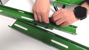 4 Place Trimmer Weed Eater Rack Fit for Open & Enclosed Trailer Walls Landscape Truck Weedeater Rack Holder Carrier with 4 Lock-Green