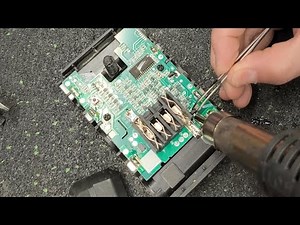 Further repairs to the Parkside Performance battery: regulator replacement, additional resistor, ...