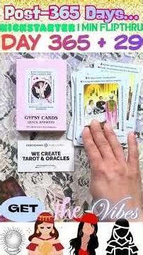Day 394 #kickstarter Tutorial Gypsy Cards Quick Answers Oracle Deck #flipthroughvideo #flipthrough