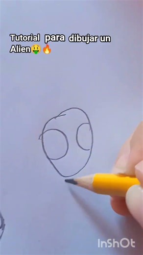 Hoy les enseño a dibujar un Alien súper realista muy fácil. #alien #viral #facil #dibujo