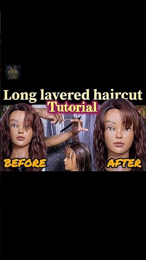 Long layered haircut tutorial