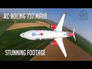 Epic 360° footage of the 737 MAX8 RC airliner