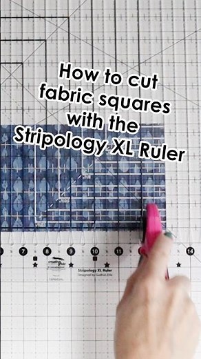 How to cut fabric squares with the Stripology XL Ruler from Creative Grids