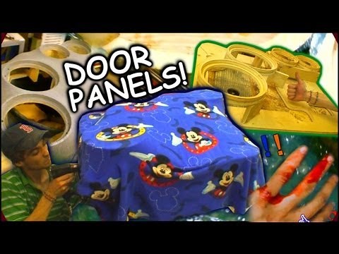 Making Fiberglass Door Panels | EXO's Custom Car Audio Speaker Pod Tutorial For 2 10" & 6" Pods