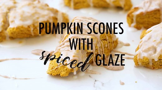 332K views · 40 reactions | These PUMPKIN SCONES are a copycat version of Starbucks’ pumpkin scone; they are warmly spiced and topped with two sweet glazes – one plain and one spiced!  RECIPE: https://www.browneyedbaker.com/pumpkin-scones-spiced-glaze/ | Brown Eyed Baker | Facebook