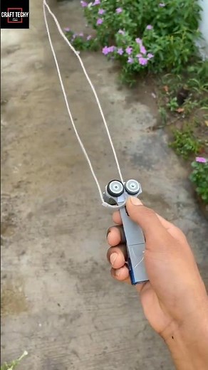 DIY String Shooter Machine || Powerful Rope Launcher Toy | Krishna Technically 9140