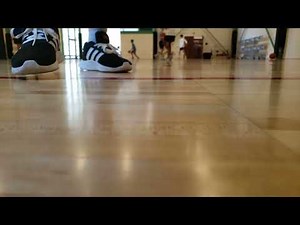 Basketball bouncing in slow motion