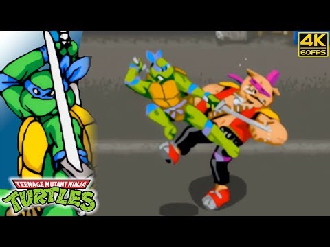 Teenage Mutant Ninja Turtles - Leonardo (Arcade / 1989) 4K 60FPS