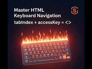HTML Keyboard Navigation using tabIndex and accessKey | Every Developer Must Know