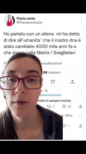 Flavia Vento e le chiacchierate con gli alieni 🛸 #perte #neiperte #teoriecomplottistiche #alieni #ufo #flaviavento #matrixglitch