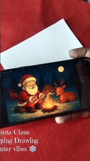 Merry Christmas Drawing ⛄🎁 #youtubeshorts #shorts #merrychristmas