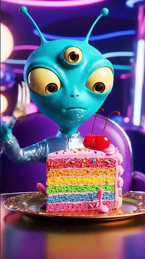 An Alien’s First Birthday Cake on Earth