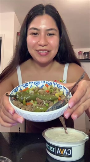 Delicious Ground Beef with Veggies and Tzatziki Recipe