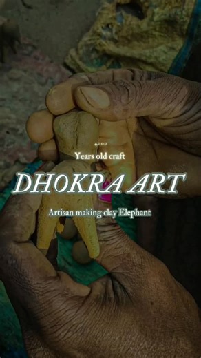 “The artisan is carefully shaping the clay model of an elephant’s trunk. Every curve and detail reflects his skill and dedication. This clay model is the first step of the Dhokra craft, which later transforms into a beautiful brass artwork.” #DhokraArt #ClayModeling #ArtisanAtWork #HandmadeCraft #TraditionalCraft #TribalArt #BrassCraft #ClayToBrass #IndianHandicraft #Craftsmanship #ElephantDesign #DhokraProcess #KudiakhuntaDhokra#traditionalart | Real Dhokra