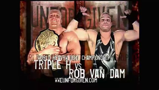 Triple H vs Rob Van Dam World Heavyweight Championship Match Unforgiven 2002 22/9/02