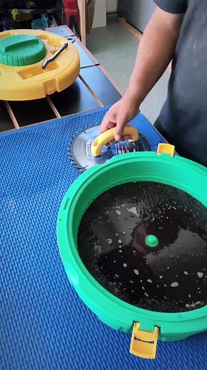 “How often do you clean your saw blades and router bits?” - video/post by IG: @dmiller.designs | Microjig