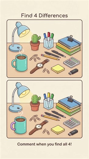 How many differences can you find? #puzzle #braingame #challenge