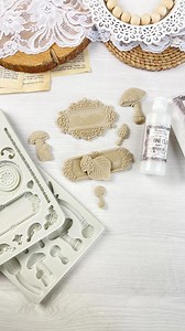 2.6K views · 71 reactions | Stone clay elements with @stamperia 癩 …. #clay #stoneclay #stamperia #mixedmedia #mixedmediaart #craftingaddict #crafts #craftersofinstagram | Emilia Sieradzan Creative Studio | Facebook