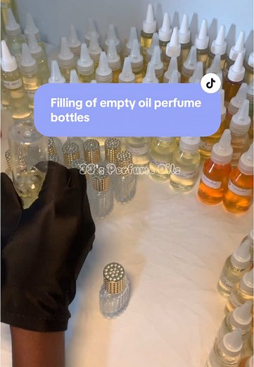 Filling Empty Oil Perfume Bottles in 55 Seconds