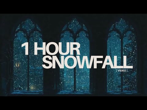 Quiet Winter Snowfall | 1 Hour Ambient Night Sounds