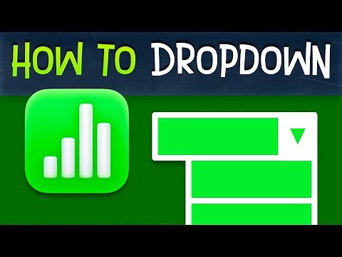 How Do I Create a Drop Down List in Apple Numbers