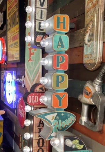 Happy Hour Vibes: Vintage Inspired Marquee LED Sign
