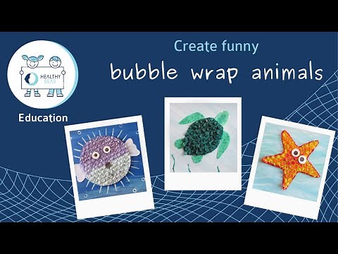 DIY Bubble Wrap Marine Animals