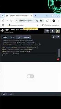 Cómo crear un interruptor de tema claro/oscuro en HTML, CSS y JavaScript - (Dark/Light Theme Toggle)