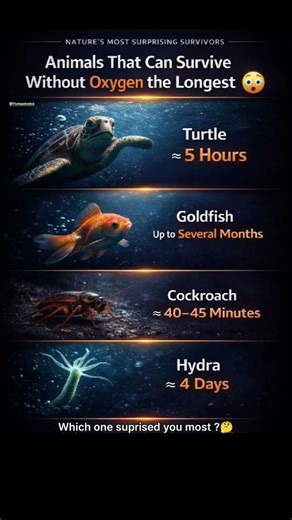 Animals That Can Survive Without Oxygen 😳