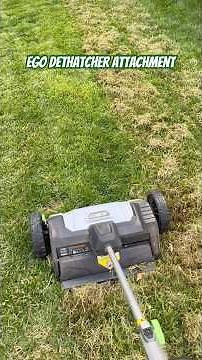 Ego Dethatcher Attachment #Ego #egopowerplus #lawnmowingbusiness #lawncarebusiness #lawncare #lawn