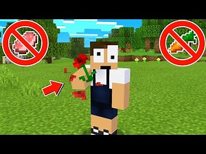 Minecraft but you can ONLY Eat Flowers 【Minecraft】