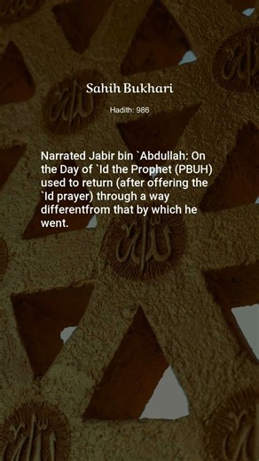 Sahih Bukhari, Hadith: 986, The Two Festivals (Eids)