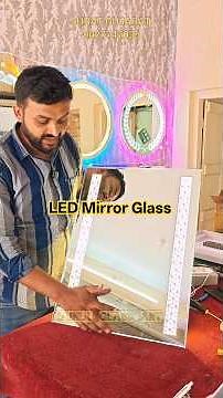 How To Make LED Light Touch Sensor Mirror At Home |Light Wala Seesha Kaise Banaye| zainul Glass art.