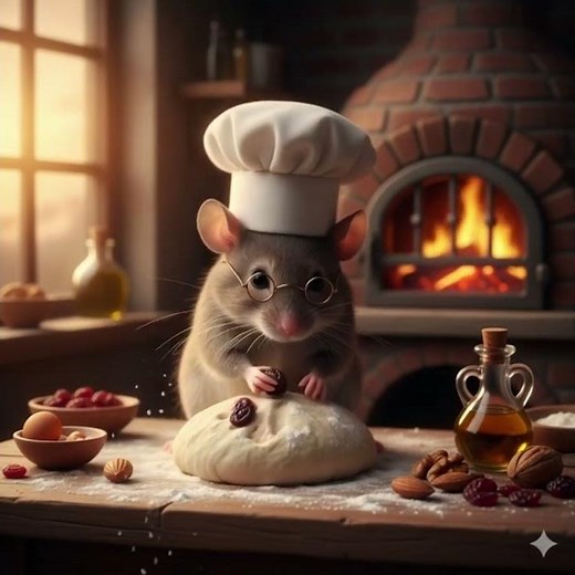 Little Chef Mouse Baking Disaster 😂 #shorts #mousecooking #cuteanimation #funnyvideo