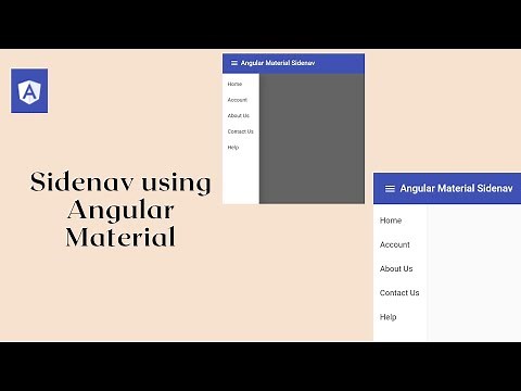 How to create Sidenav using Angular Material?