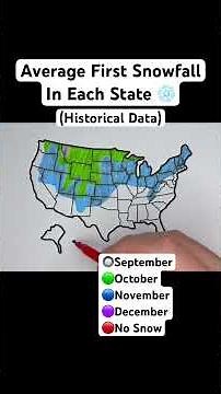 Average First Snowfall In Each State!