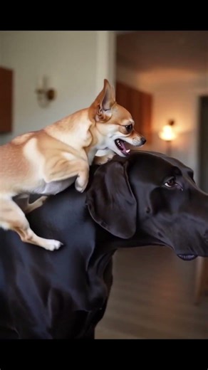 GIANT vs TINY Dog! 🦖🍬 Why the Small One is Always the Boss | Animals Facts & Gags