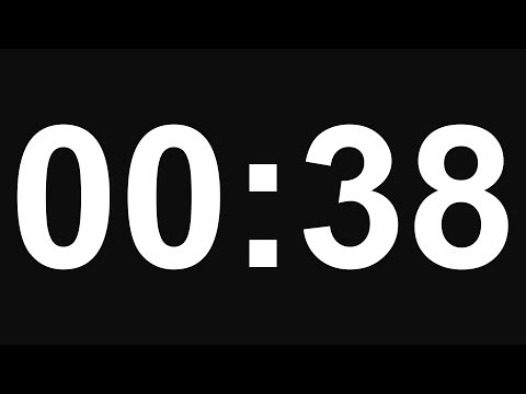 38 Second Timer - No Alarm - 8K