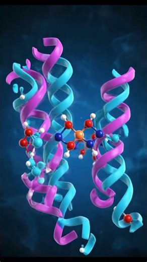 structure of haemoglobin #biology #mbbs