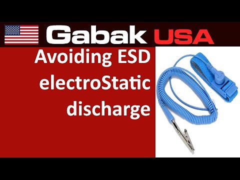 avoiding ESD electroStatic discharge - Computer Technician class