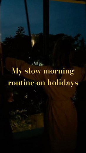 My slow morning routine on holidays #morningroutine #grwm #holidays #morningvibes