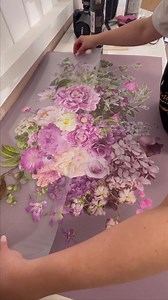 3.8M views · 98K reactions | Everything is coming together! 朗 Using Morning Purple transfer from my line with @redesignwithprima and Emile color by Annie Sloan chalk paint as my background to this transfer. | Kaćha Furniture | Facebook