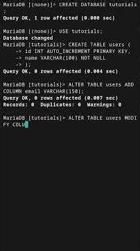 ALTER TABLE in MySQL #mysql #mariadb #sql #databases #coding #programming